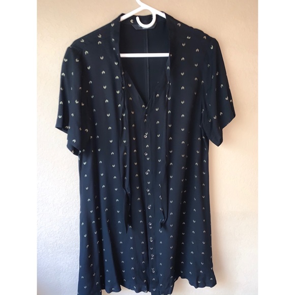 NWOT⚡️Knot Sisters Metallic Detail Dress Black - Picture 4 of 7